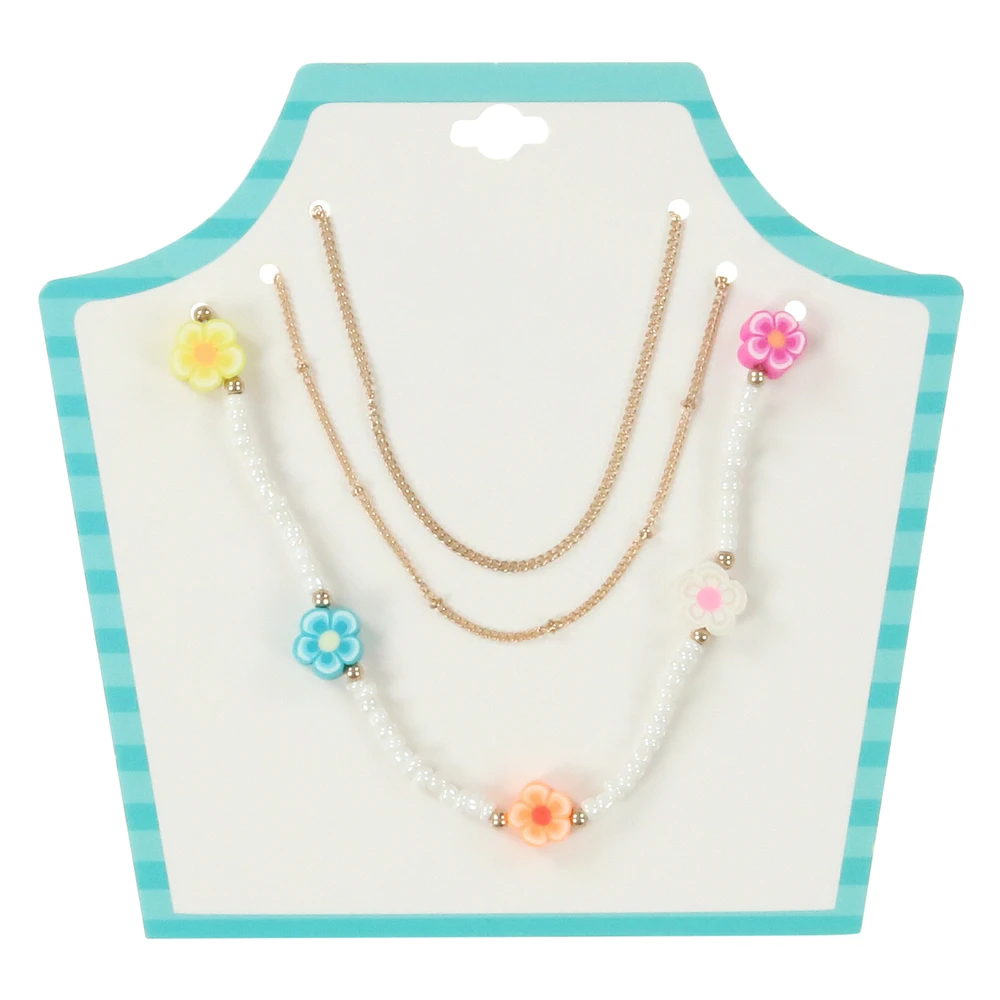 festival fun layered necklace - daisy