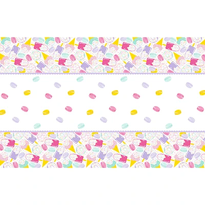 Frosted Sprinkles Birthday Plastic Tablecloth 54in X 84in