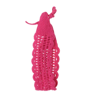 festival fun crochet headwrap - pink