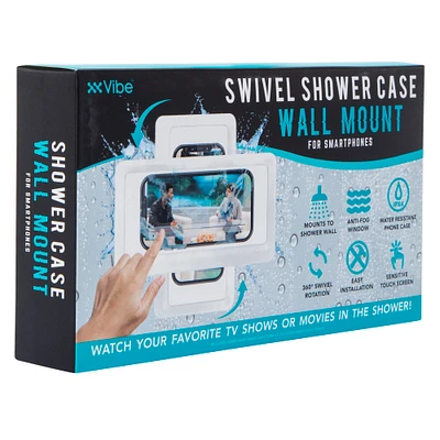 swivel shower case wall mount for smart phones