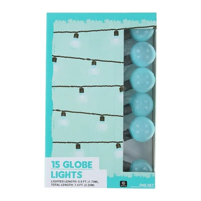 15-globe string lights for indoor & outdoor 7.4ft