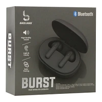 burst true wireless earbuds with charging case