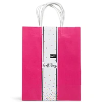 6-count pink gift bags 10.5 x 13in