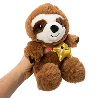 stylish sloth stuffed animal 11in