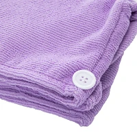 therawell® twirly hair towel infused with macadamia nut oil
