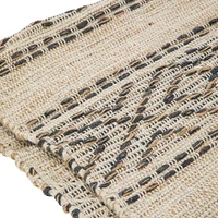 cotton & jute diamond rug 2ft x 3ft