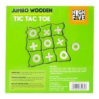 jumbo wooden tic tac toe game set