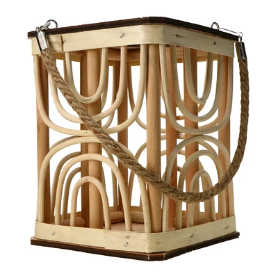 rattan lantern 7.8in x 5.9in