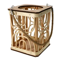 rattan lantern 7.8in x 5.9in