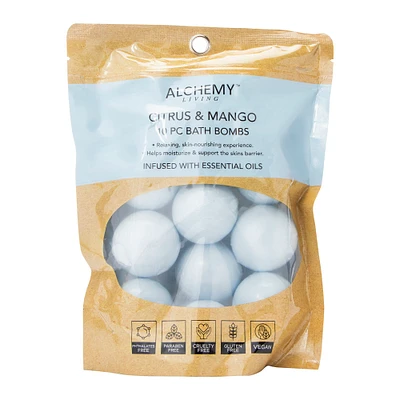 essential oil-infused bath bombs 10ct
