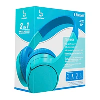 2-in-1 wired & wireless kid's volume limiting bluetooth® headphones