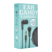 ear candy wired earbuds with protective case