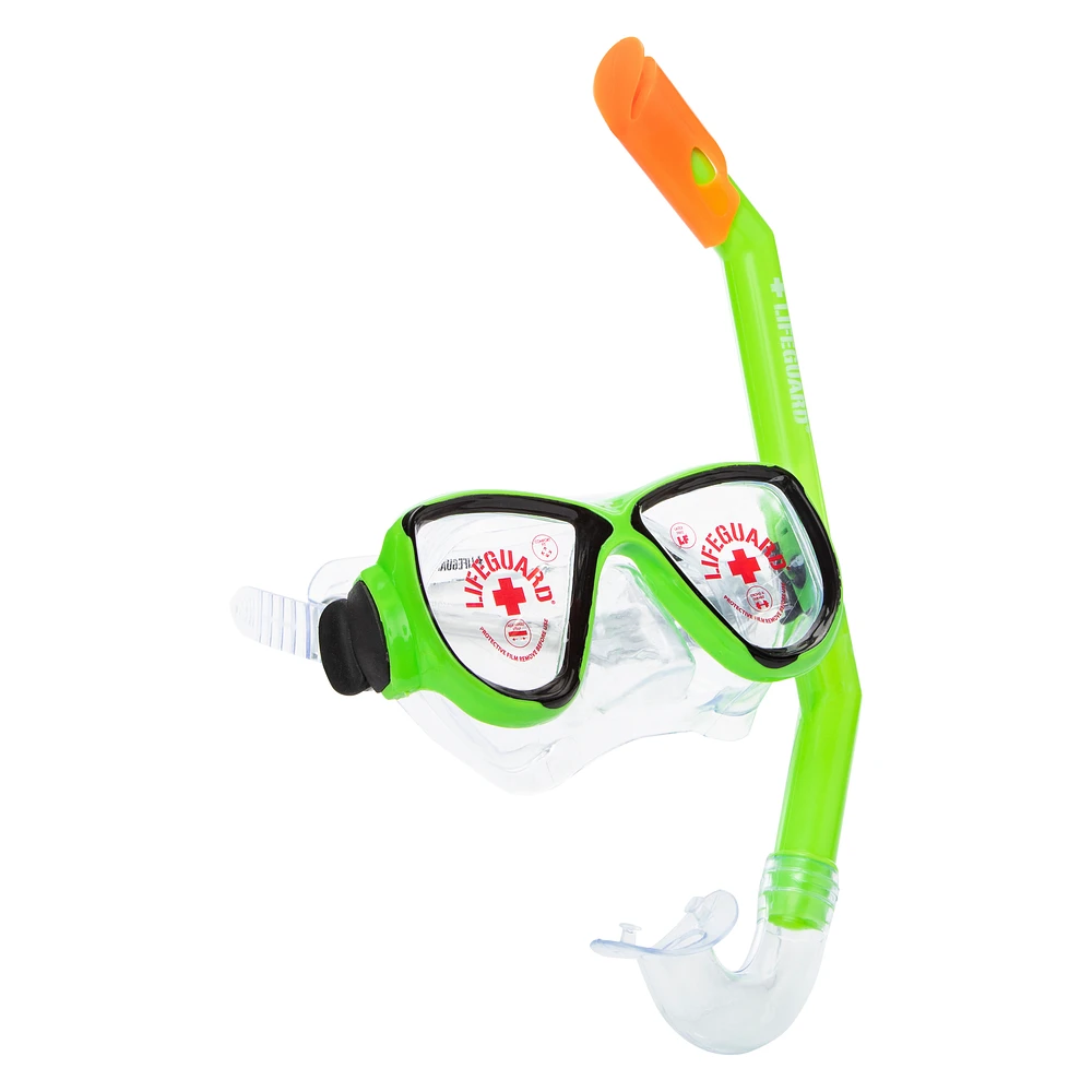 official lifeguard® youth snorkeling mask set