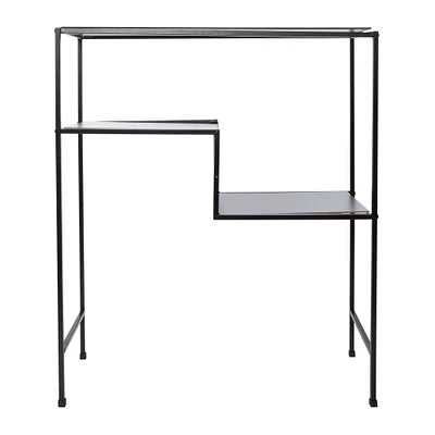 console accent table with shelves 24in x 29in