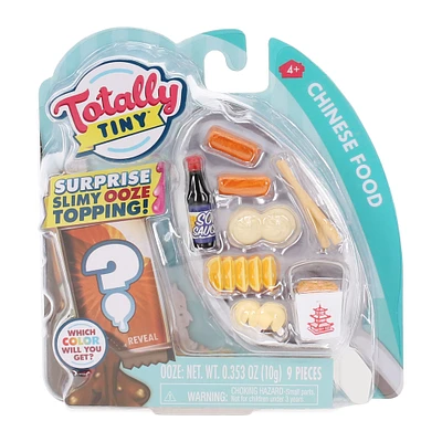 totally tiny food miniatures w/ slime topping 9-piece set