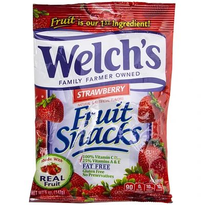 welch's® strawberry fruit snacks 5oz bag