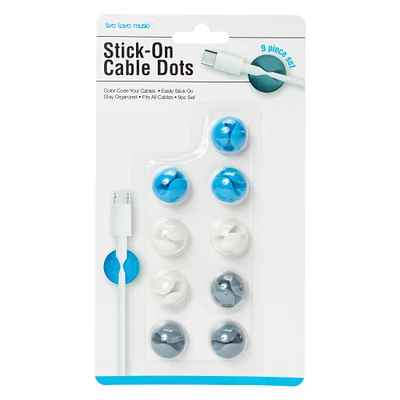 flower stick-on cable organizers 4-count