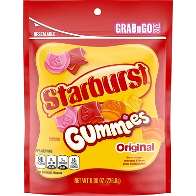 starburst® original gummies grab n go resealable bag 8oz