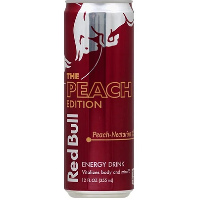 red bull® peach-nectarine energy drink, the peach edition 12oz
