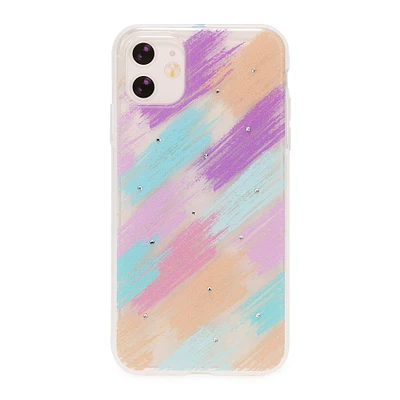 iPhone 11®/iPhone Xr® crystal phone case - paint streaks