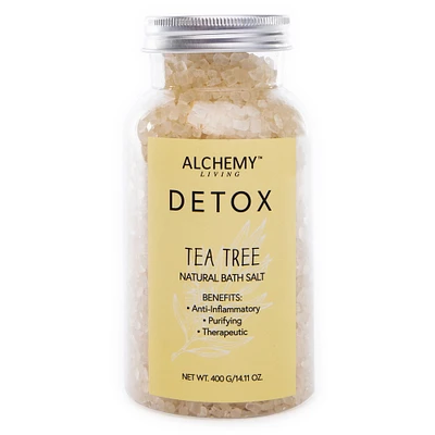 alchemy living™ detox tea tree natural bath salts 14.11oz