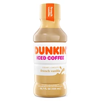 dunkin'® french vanilla iced coffee 13.7oz