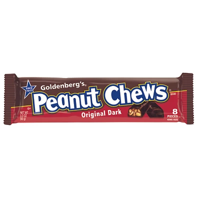 goldenberg's® original dark peanut chews® king size candy bar 3.3oz