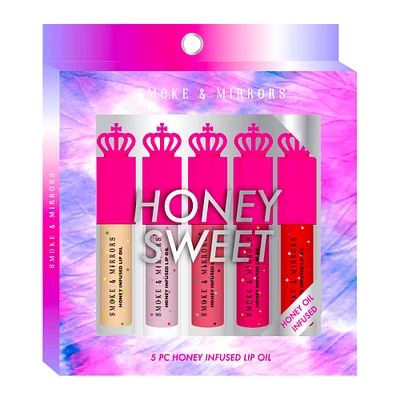 smoke & mirrors honey infused lip oil 5-piece set