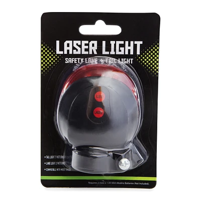 bike laser light safety lane & tail light