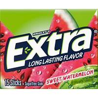 extra® sweet watermelon sugarfree gum - 15 sticks