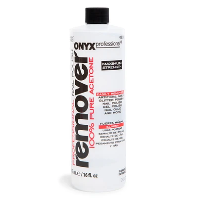 onyx professional® 100% pure acetone nail polish remover