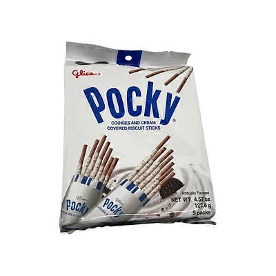 pocky® cookies & cream biscuit sticks 9-pack
