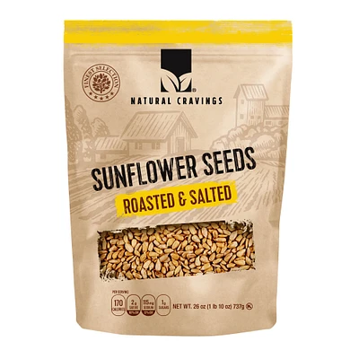 natural cravings® roasted & salted sunflower seeds 26oz