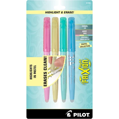 frixion® light erasable pastel highlighters 4-pack