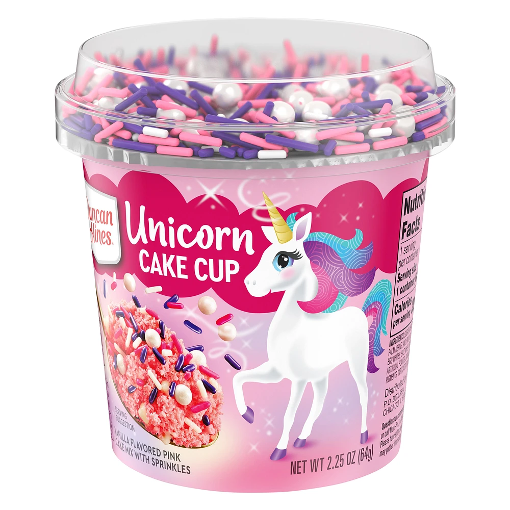 duncan hines® unicorn cake cup 2.25oz