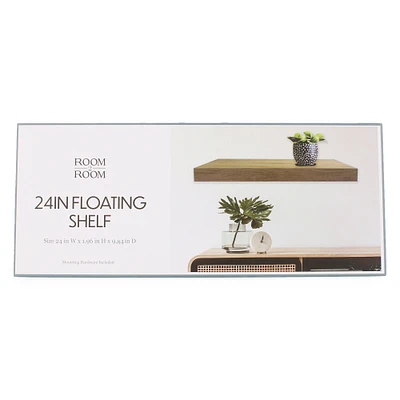 24in floating wall shelf