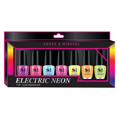 smoke & mirrors electric neon nail polish 7-piece set