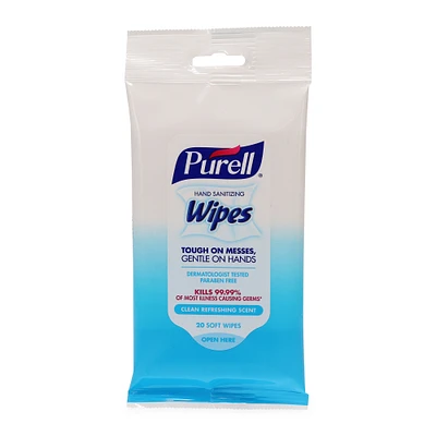 purell® hand sanitizing soft wipes 20-count