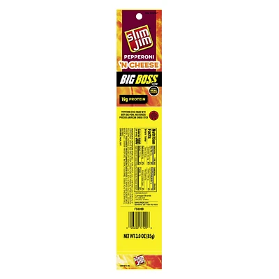 slim jim® pepperoni 'n cheese big boss snack stick 3oz