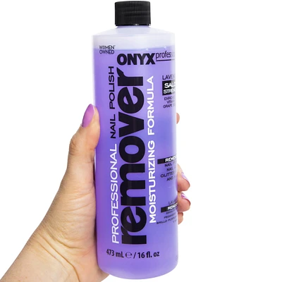onyx professional® nail polish remover lavender moisturizing formula 16oz
