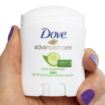 travel size dove® advanced care anti-perspirant/deodorant