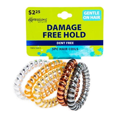 expressions® metallic hair coils 5-piece set