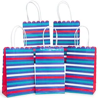 10-count striped gift bags 8in x 5in