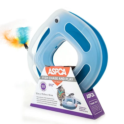 ASPCA® fish chase & play track cat toy