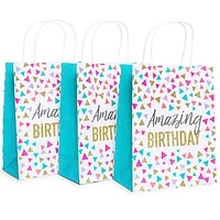 6-count birthday gift bags 8in x 10in