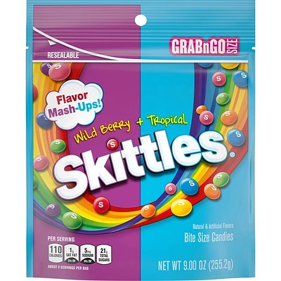skittles® candy flavor mash-ups wild berry & tropical 9oz