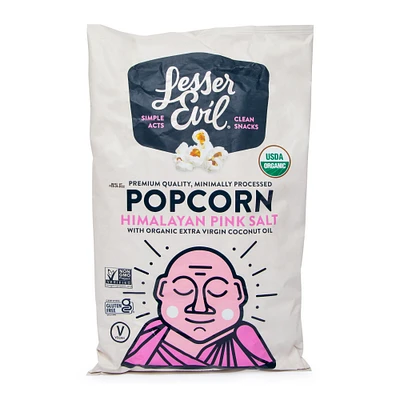 lesser evil® himalayan pink salt popcorn 5oz