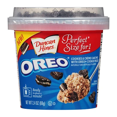 duncan hines® oreo® cookies & creme cake cup 2.4oz