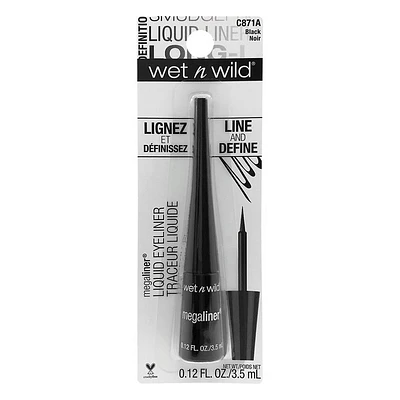 wet n wild® megaliner liquid eyeliner - black