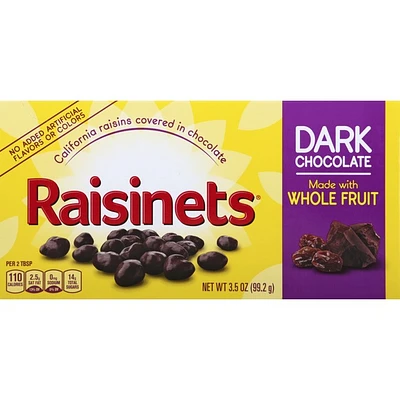 raisinets® dark chocolate theater box candy 5oz